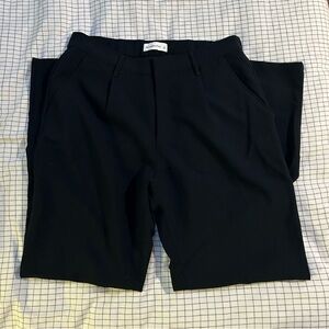 Black abercrombie Tailored Straight Leg Pant